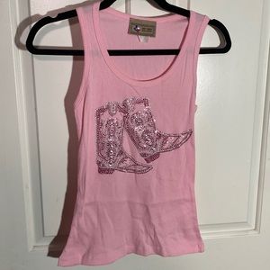 Cowgirl Boot Tank Top